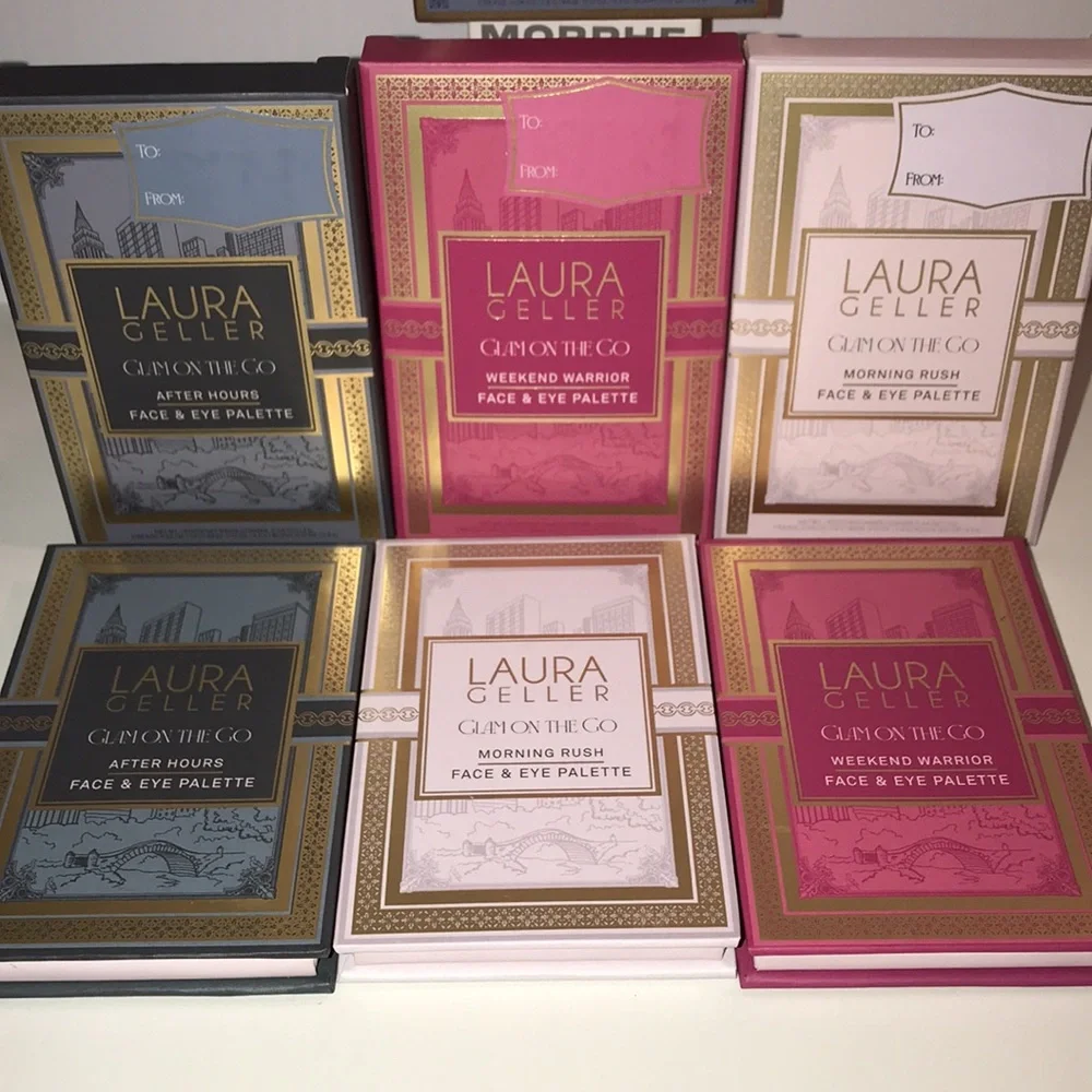 Laura Geller Glam On The Go 3 Face and Eye Palettes NEW
